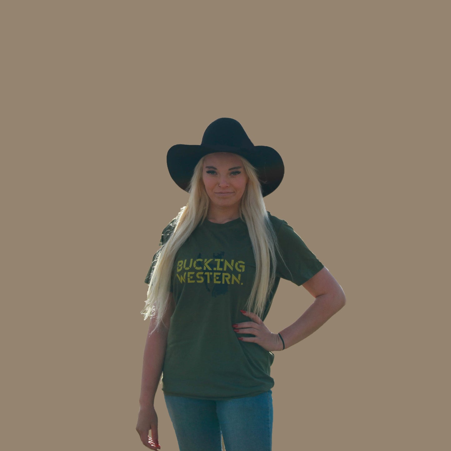 Basic Tee with Logo - Army